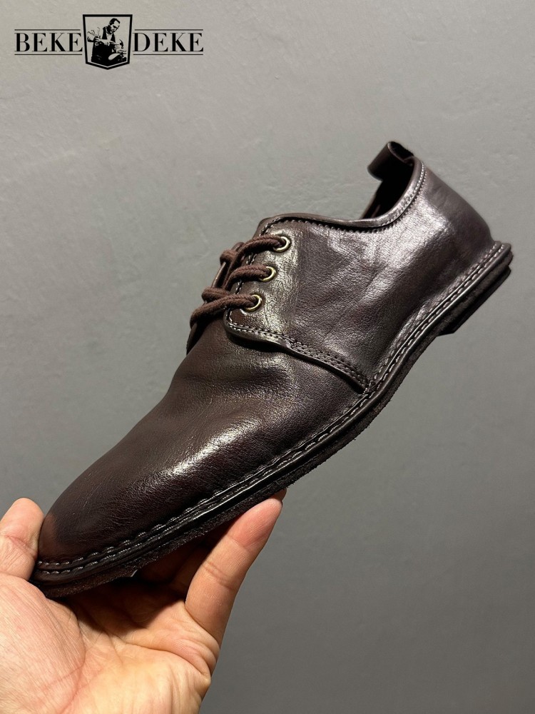 Men Shoes For Office Work - Scarpe Vintage da Uomo in Vera
