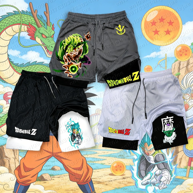 Men'S Shoes Good For Running - Pantaloncini Sportivi Dragon Ball Anime Stampati