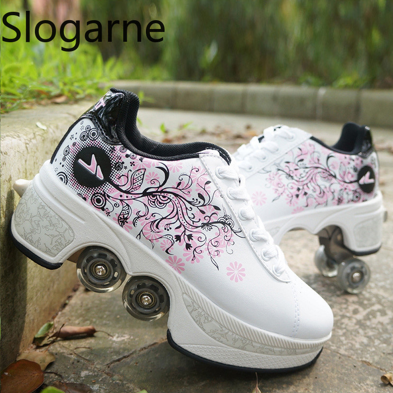 Men Shoes Men - Donne 4 Ruote Deformazione Pattini A