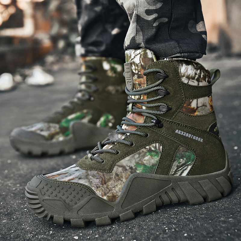 Men'S Training Shoes - Stivali da uomo stringati impermeabili arrampicata
